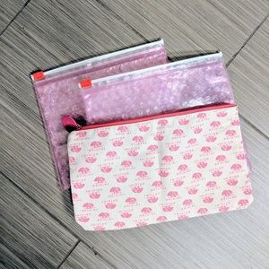 Glossier cosmetic bags